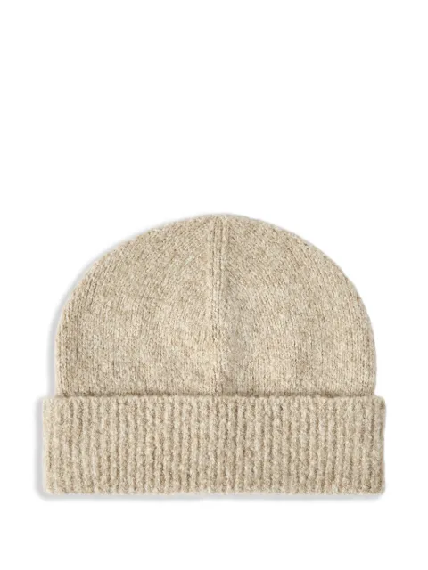 Brunello Cucinelli virgin wool, silk and cashmere ribbed beanie Neutrals MNX90809C058