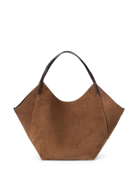 Brunello Cucinelli lizard-effect leather bucket bag Brown MBLZB2835C8279