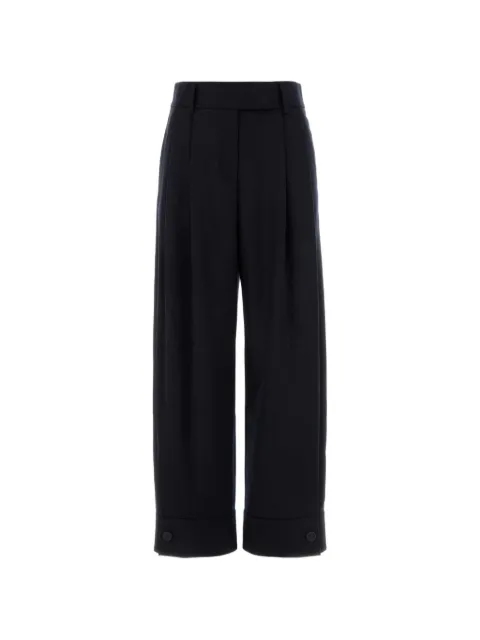 Giorgio Armani x Alanui pleated virgin-wool trousers Blue GW002959TE10090