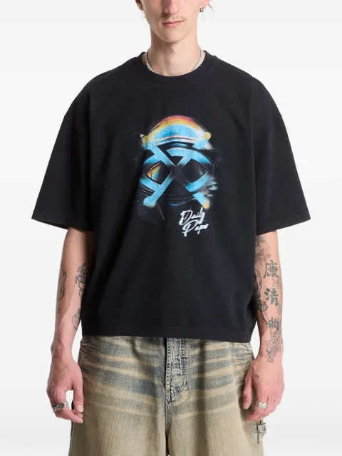 Daily Paper Shield Helmet graphic-print T-shirt Black 2610090