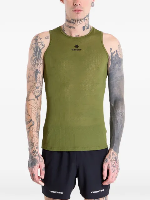 SAYSKY Mesh Base Layer logo-print singlet Green NMRBL31C313