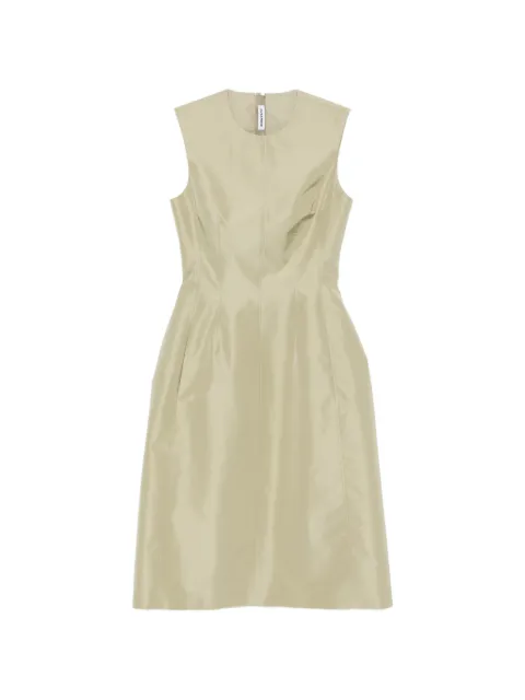 Jil Sander sleeveless panelled midi dress Green J03CT0623J70236