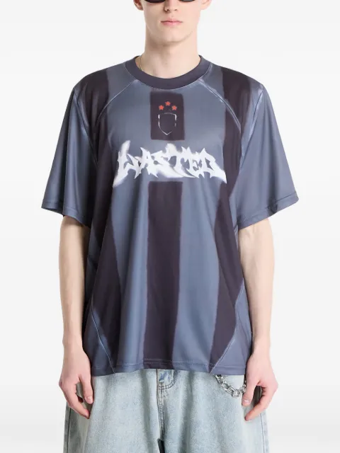 WASTED Spray Football Jersey raglan-sleeve T-shirt Black WP000355