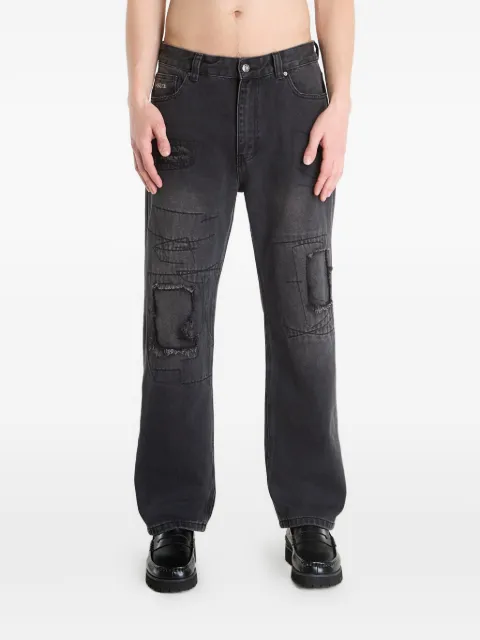 WASTED ripped Manc jeans Black WP000345