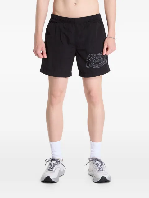 C.P. Company Eco-Chrome R graphic-embroidered swim shorts Black 20CMBW262A006369G999