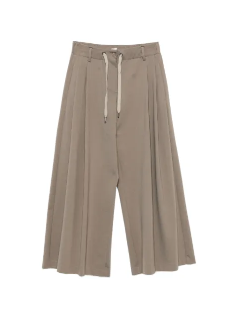 Brunello Cucinelli drawstring pleated trousers Neutrals ML946EL199C9424