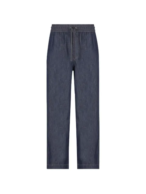 LOEWE drawstring chambray trousers Blue H526Y11XAC