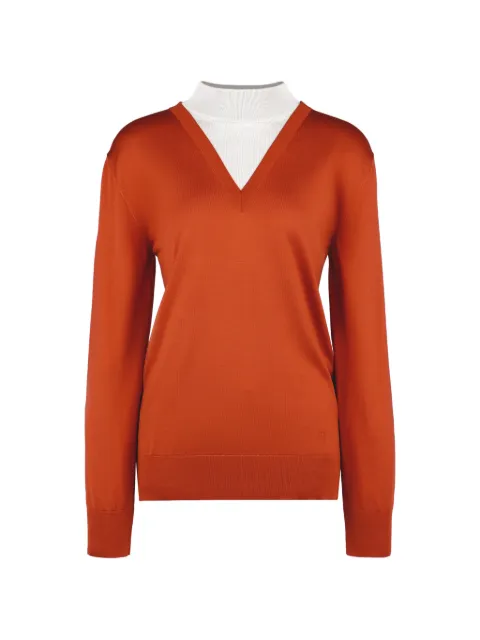Tod's mock turtleneck in silk Orange X8WC152829EXGM