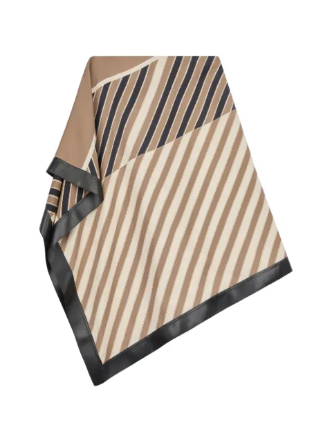 Tod's skirt in silk with leather inserts Neutrals X4W9252523EYVA