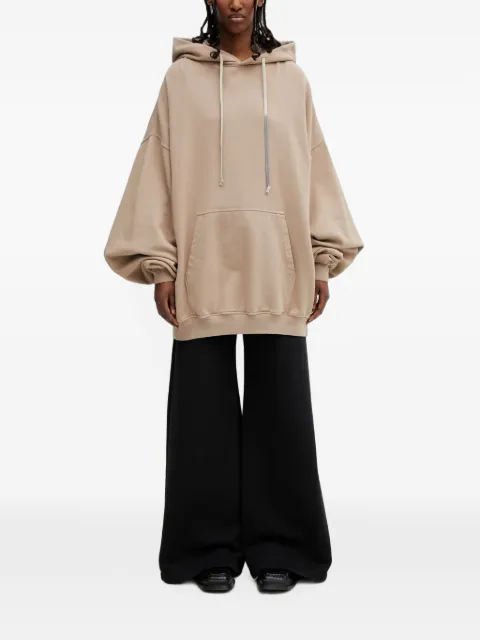 Rick Owens DRKSHDW oversized drawstring hoodie Neutrals DS01F4232FP