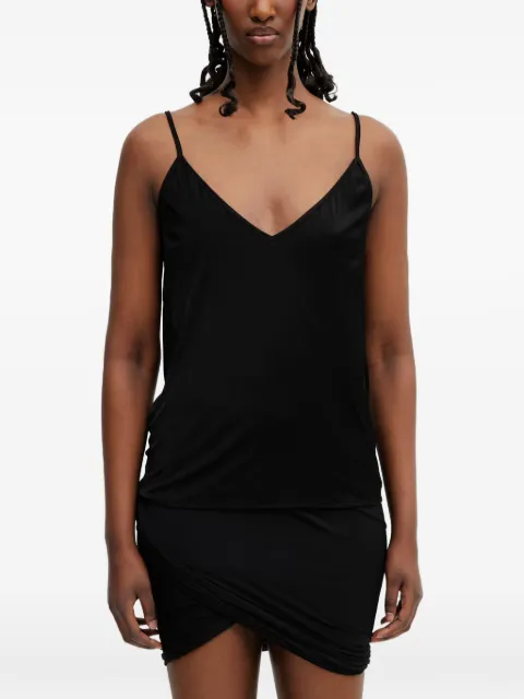 Rick Owens Lilies V-neck spaghetti-strap top Black LI01F7113JVS