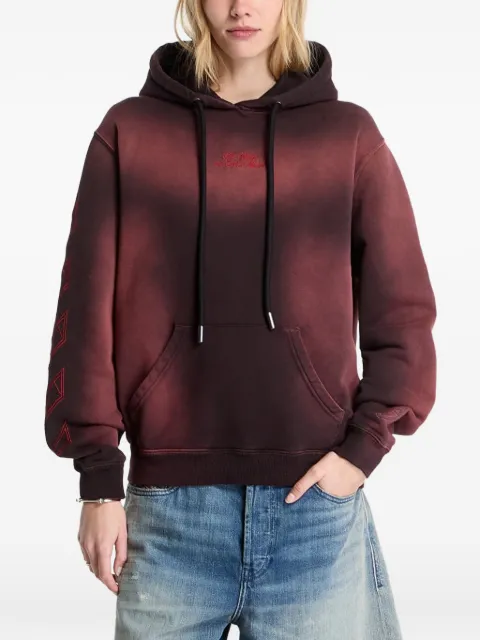 Off-White x AC Milan gradient-effect hoodie Red 29E00570T