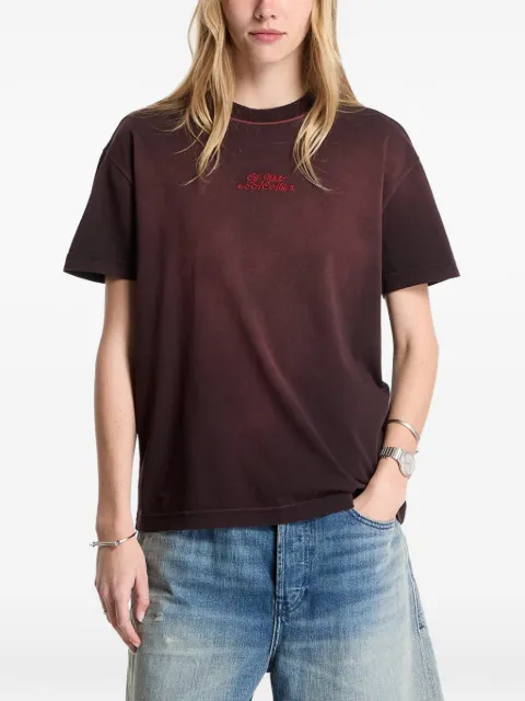 Off-White x AC Milan faded-effect T-shirt Red 29A00569T