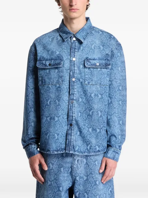 Daily Paper Snake Laser Rahul denim shirt shirt Blue 2610072