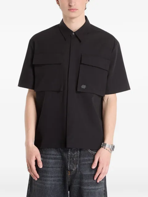 Filling Pieces Resort flap-pocket shirt Black 412655501295BLACK