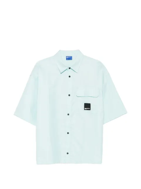 Karl Lagerfeld Jeans logo-patch short-sleeve shirt Blue B2M16019