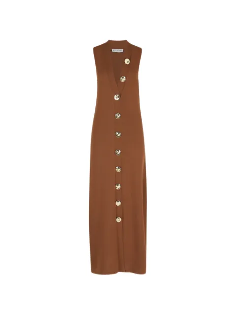 Altuzarra button-up sleeveless maxi dress Brown PF268310AXIAKYS072