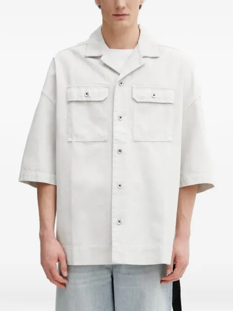 Rick Owens DRKSHDW Magnum Tommy patch-pocket short-sleeve shirt Grey DU01F4290CVS