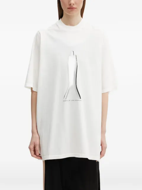 Rick Owens DRKSHDW graphic-print oversized T-shirt White DS01F4204RNEP5