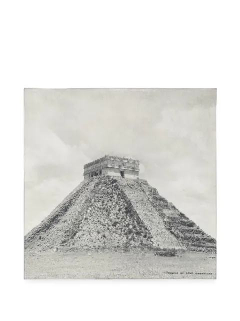 Rick Owens DRKSHDW pyramid-print scarf Grey DA01F4471SCAEP2
