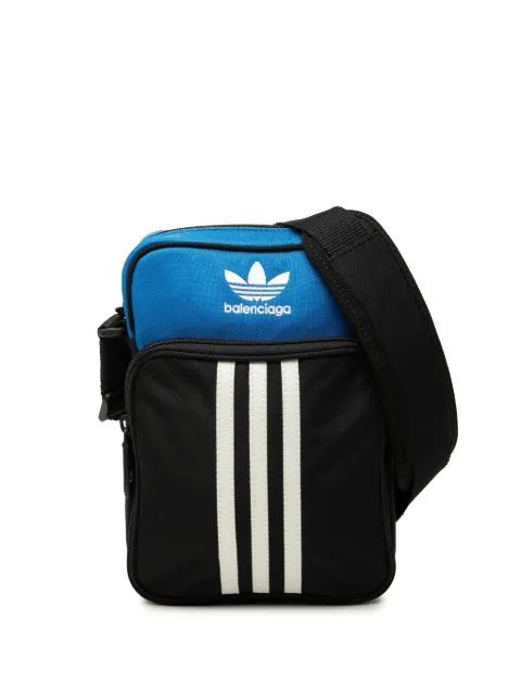 Balenciaga Pre-Owned 2010 Adidas Small Nylon Messenger Bag crossbody bag Black 5ZGF2FZCRN9HT7E5