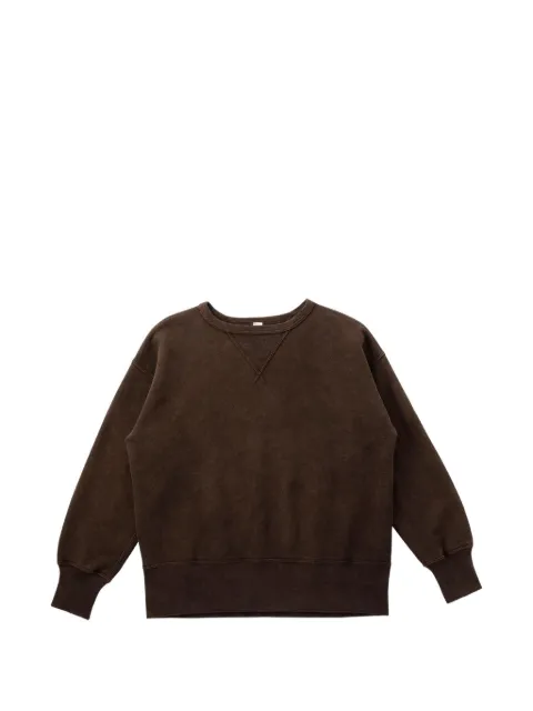 TAIGA TAKAHASHI Lot.603 V-insert sweatshirt Brown TTSS26603