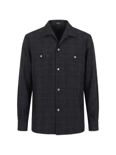 TAIGA TAKAHASHI Lot.102 Sir Guy wool shirt Black TTSS26102