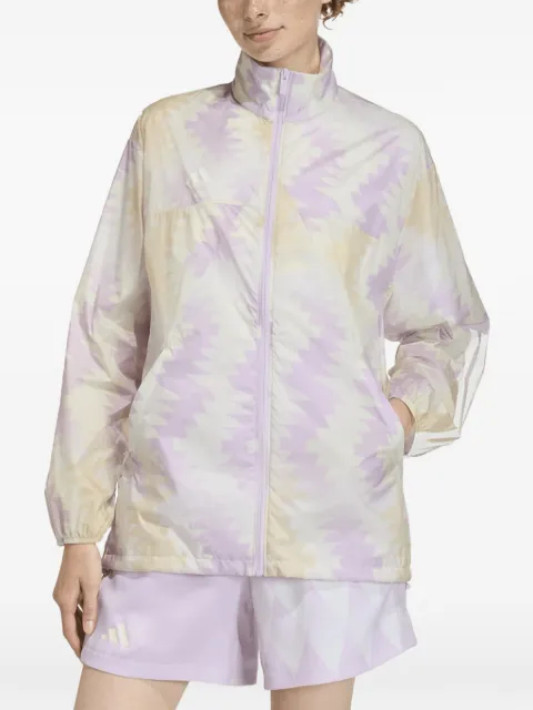adidas x House of Tiro x Common Goal geometric-print windbreaker Purple KE0297
