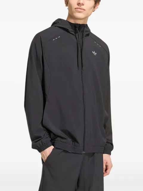 adidas Tech Trefoil Essentials zip-up hoodie Black KH3023