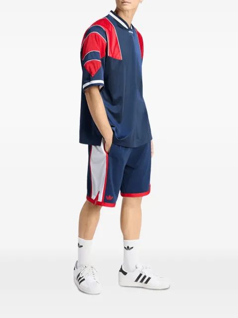 adidas mesh-panelled T-shirt Blue KF0424