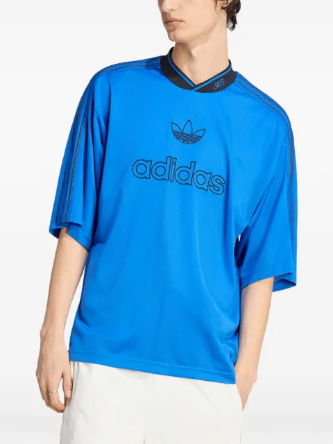 adidas logo-print oversized T-shirt Blue KE4611