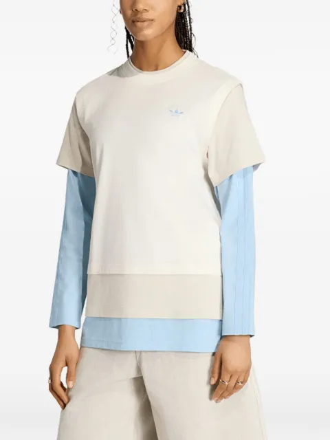 adidas layered loose-fit T-shirt Neutrals KV1179