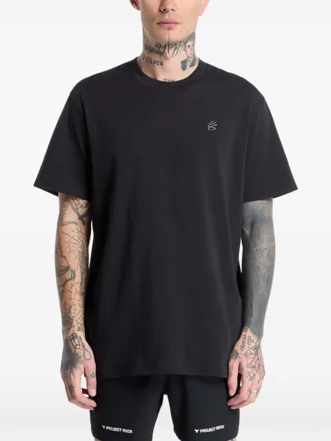 Under Armour Curry logo-embroidered T-shirt Black 6009779001