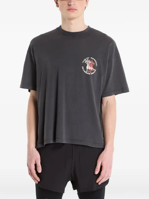 Represent 247 Torch graphic-print T-shirt Grey 247M100082