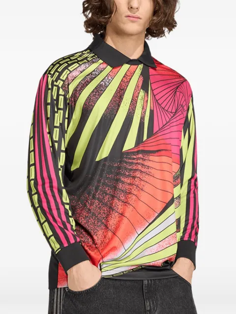 adidas Archive graphic-print long-sleeve T-shirt Black KD3816