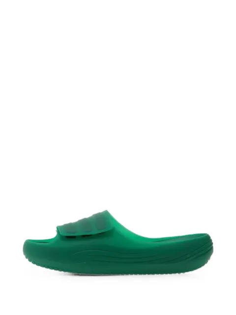 adidas Adislide touch-strap slides Green JR4751