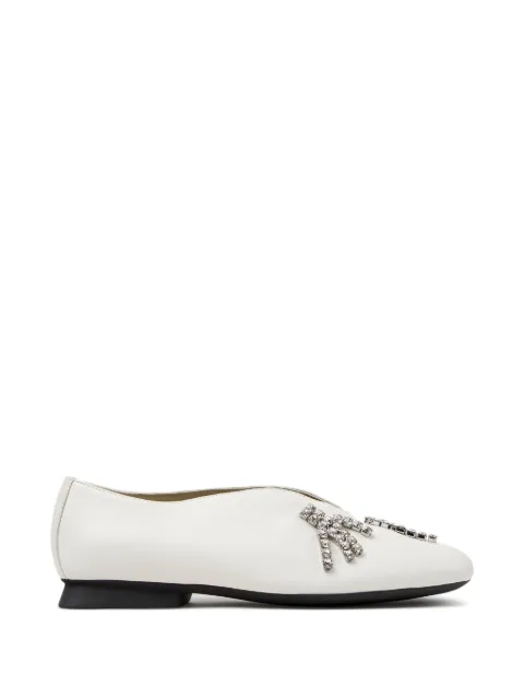 Camper Casi Myra crystal-embellished ballet flats White K202001