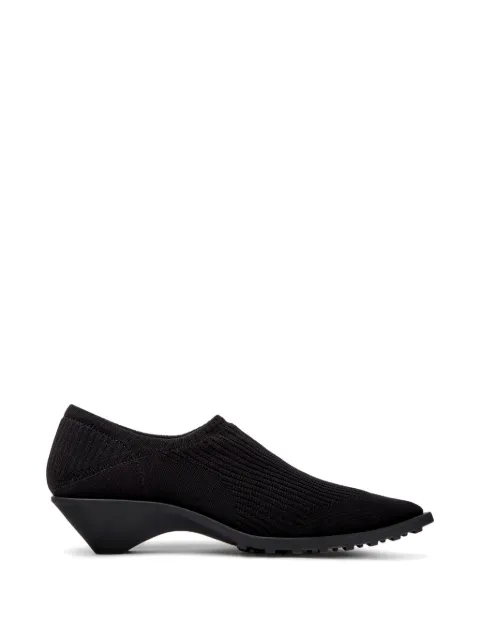 Camper x Issey Miyake Anna ribbed pointed-toe loafers Black K201998003