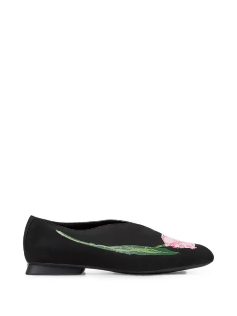 Camper Casi Myra floral-print ballet flats Black K202001