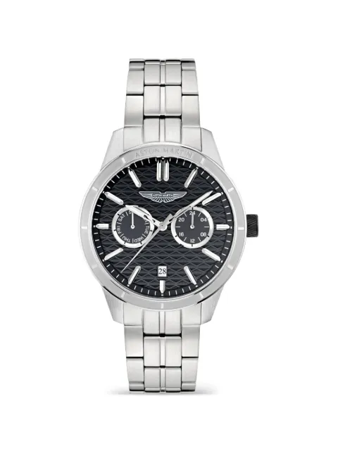 Aston Martin Watches guilloché-dial 42mm watch Black MTIH2S603