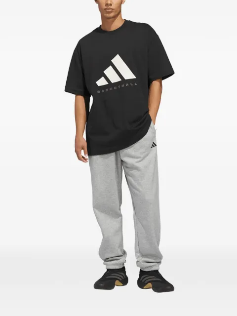adidas logo-print cotton T-shirt Black KB7560