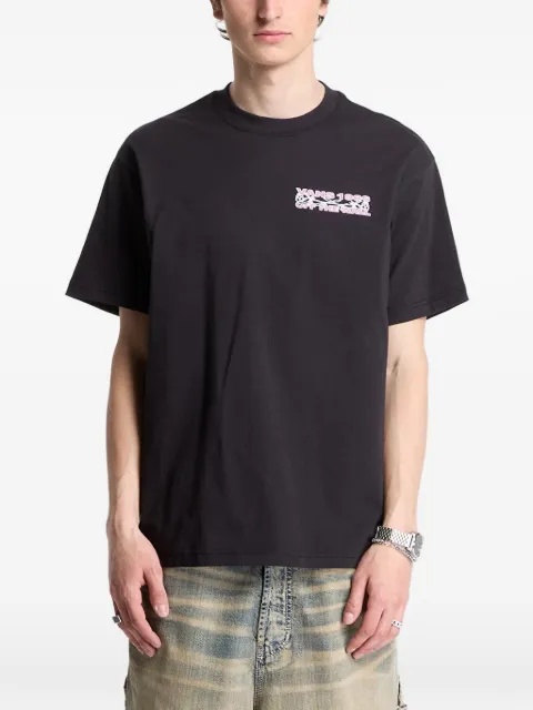 Vans Barb Plate graphic-print loose-fit T-shirt Black VN000VXGBLK1