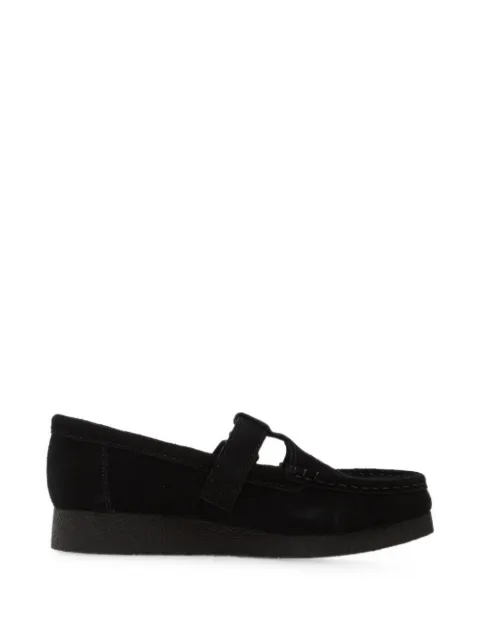 Clarks WallabeeEVO Bar buckle sneakers Black 26183153