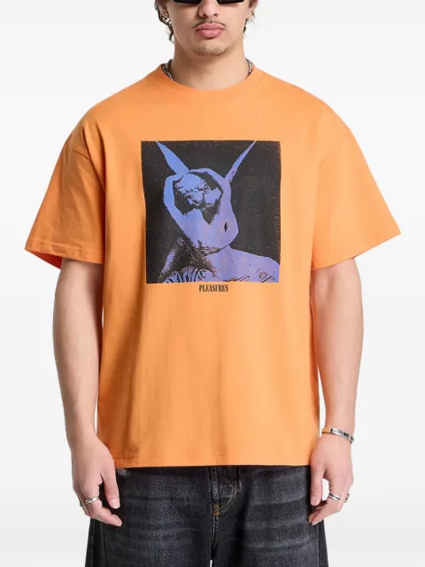 Pleasures Angel graphic-print T-shirt Orange P26SP051