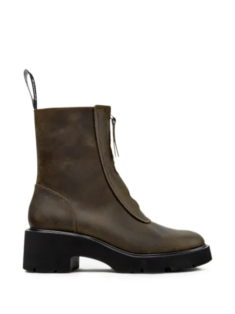 Camper Milah zip-front ankle boots Green K400776