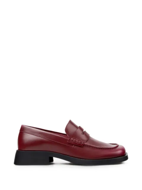 Camper Donna leather square-toe loafers Red K201919