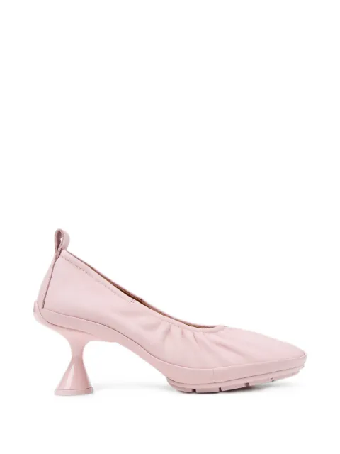 Camper Right Left sculptural-heel leather pumps Pink K201976