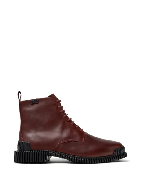 Camper Pix lace-up ankle boots Red K400830006