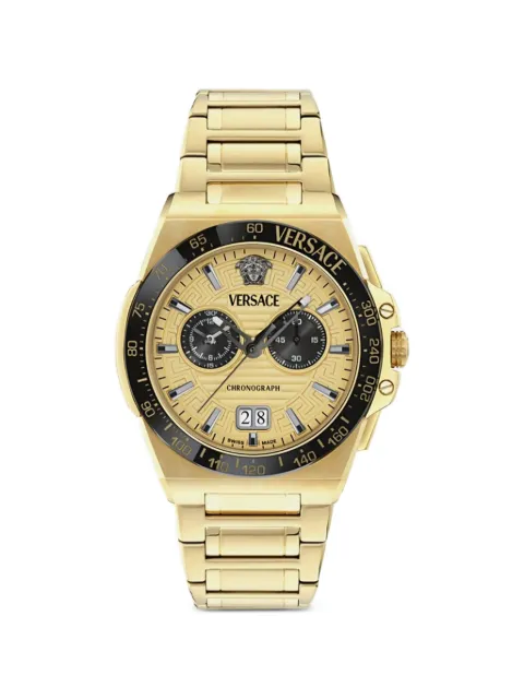 Versace Greca Reaction 43mm watch Gold VE5N00626