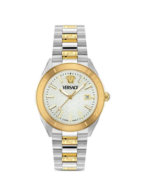 Versace V-Dome 42mm watch Silver VE8E00424